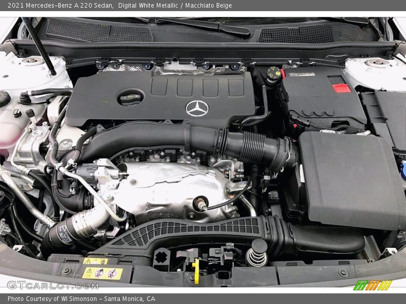 Digital White Metallic / Macchiato Beige 2021 Mercedes-Benz A 220 Sedan