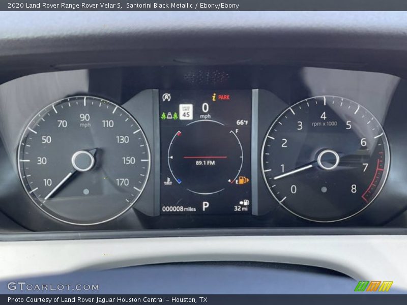 Santorini Black Metallic / Ebony/Ebony 2020 Land Rover Range Rover Velar S
