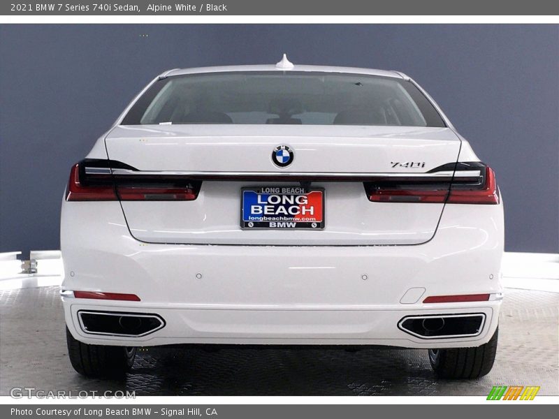 Alpine White / Black 2021 BMW 7 Series 740i Sedan