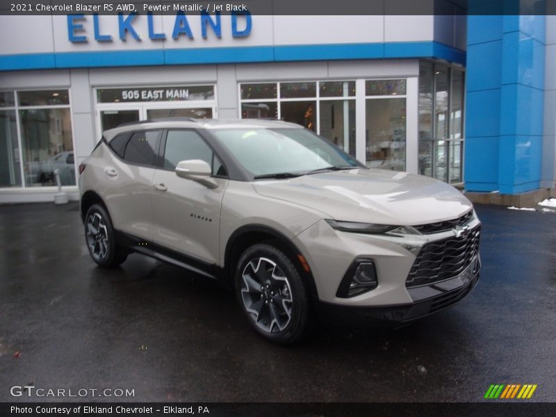 Pewter Metallic / Jet Black 2021 Chevrolet Blazer RS AWD