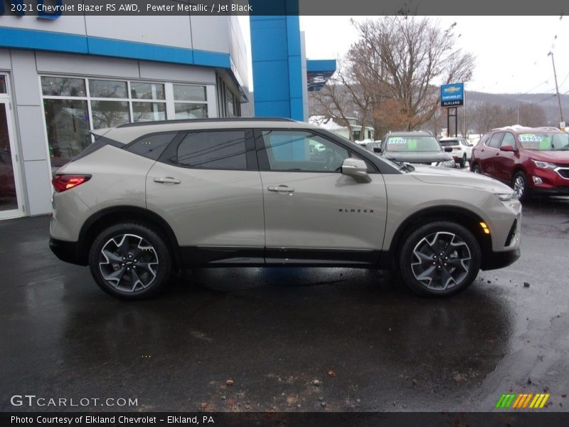 Pewter Metallic / Jet Black 2021 Chevrolet Blazer RS AWD
