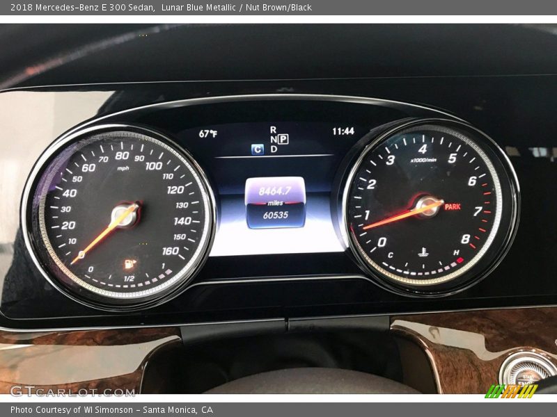 Lunar Blue Metallic / Nut Brown/Black 2018 Mercedes-Benz E 300 Sedan