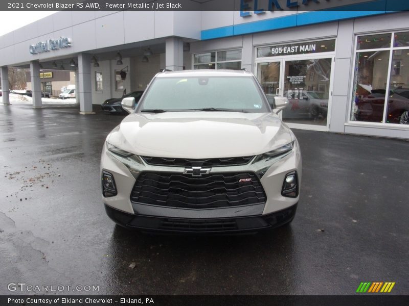 Pewter Metallic / Jet Black 2021 Chevrolet Blazer RS AWD