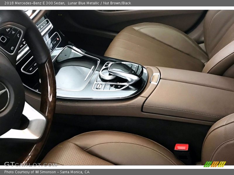 Lunar Blue Metallic / Nut Brown/Black 2018 Mercedes-Benz E 300 Sedan