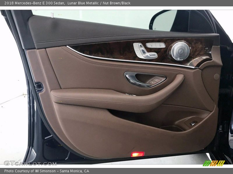 Lunar Blue Metallic / Nut Brown/Black 2018 Mercedes-Benz E 300 Sedan
