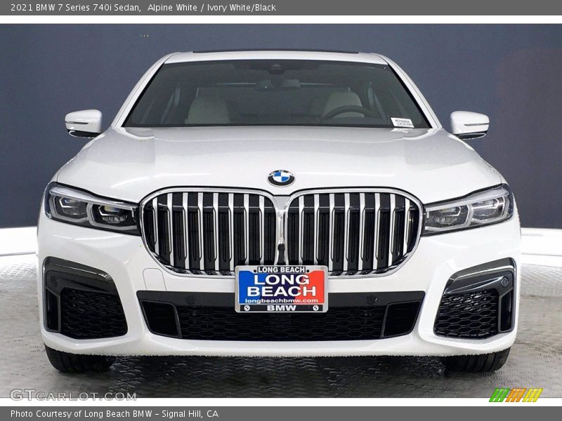 Alpine White / Ivory White/Black 2021 BMW 7 Series 740i Sedan