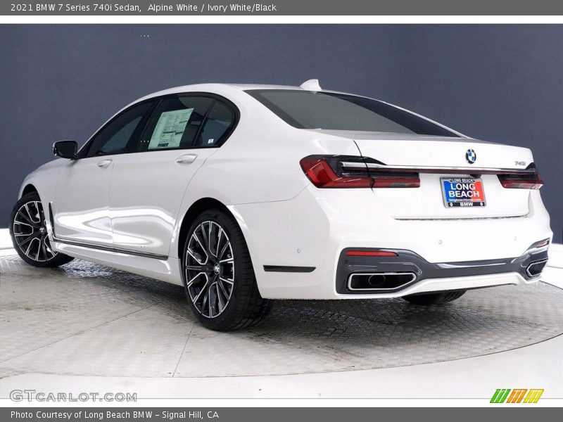 Alpine White / Ivory White/Black 2021 BMW 7 Series 740i Sedan