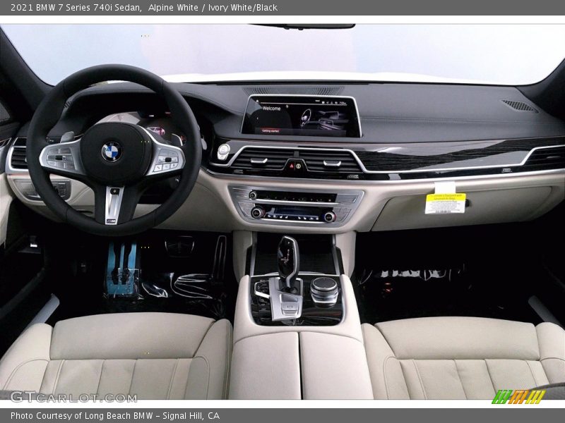 Alpine White / Ivory White/Black 2021 BMW 7 Series 740i Sedan