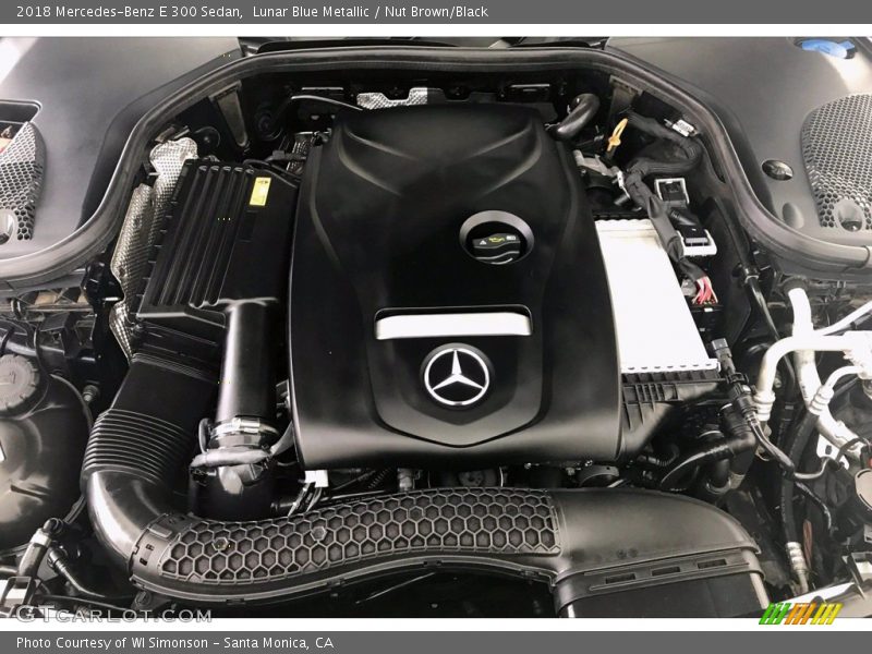 Lunar Blue Metallic / Nut Brown/Black 2018 Mercedes-Benz E 300 Sedan