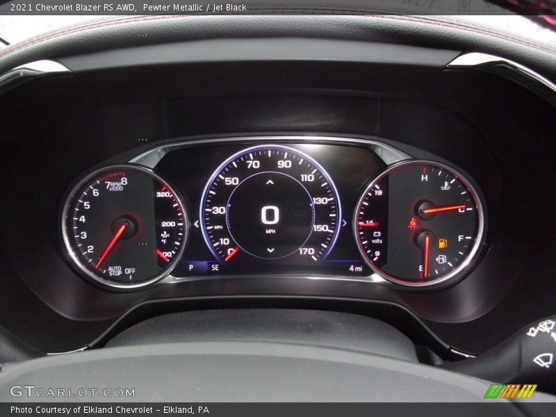 Pewter Metallic / Jet Black 2021 Chevrolet Blazer RS AWD