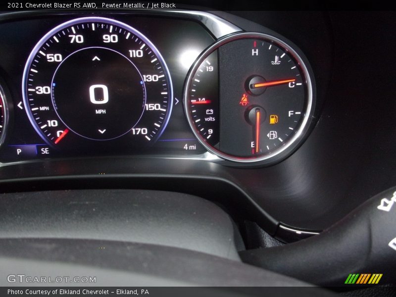Pewter Metallic / Jet Black 2021 Chevrolet Blazer RS AWD
