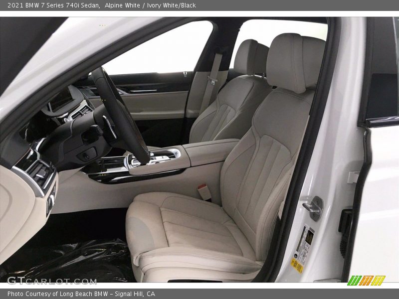 Alpine White / Ivory White/Black 2021 BMW 7 Series 740i Sedan