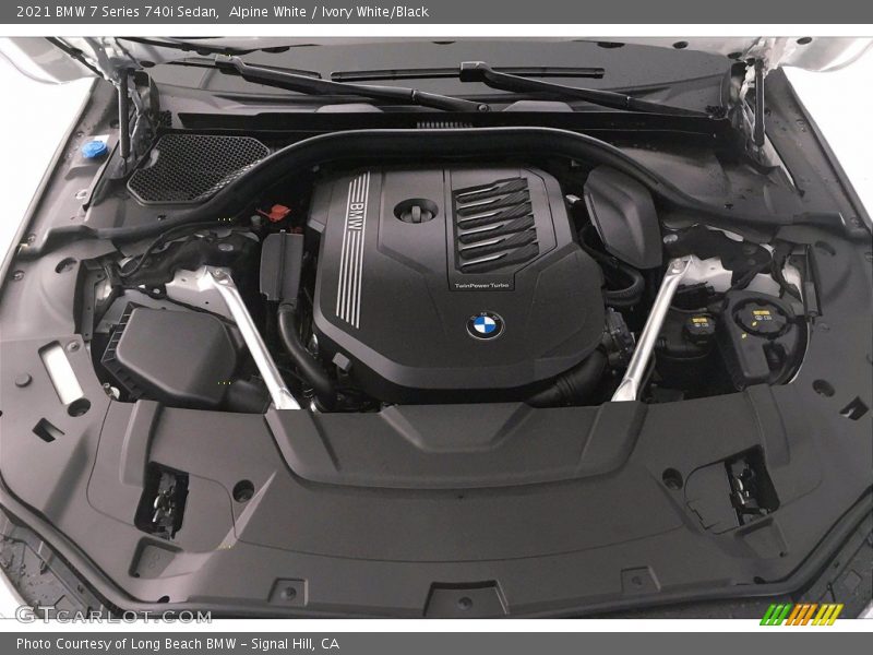 Alpine White / Ivory White/Black 2021 BMW 7 Series 740i Sedan