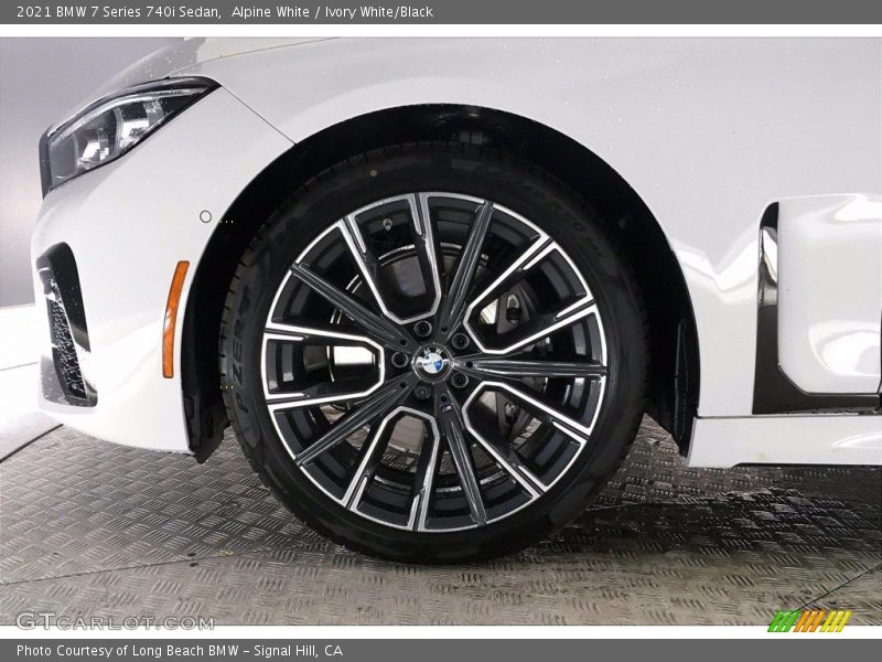 Alpine White / Ivory White/Black 2021 BMW 7 Series 740i Sedan