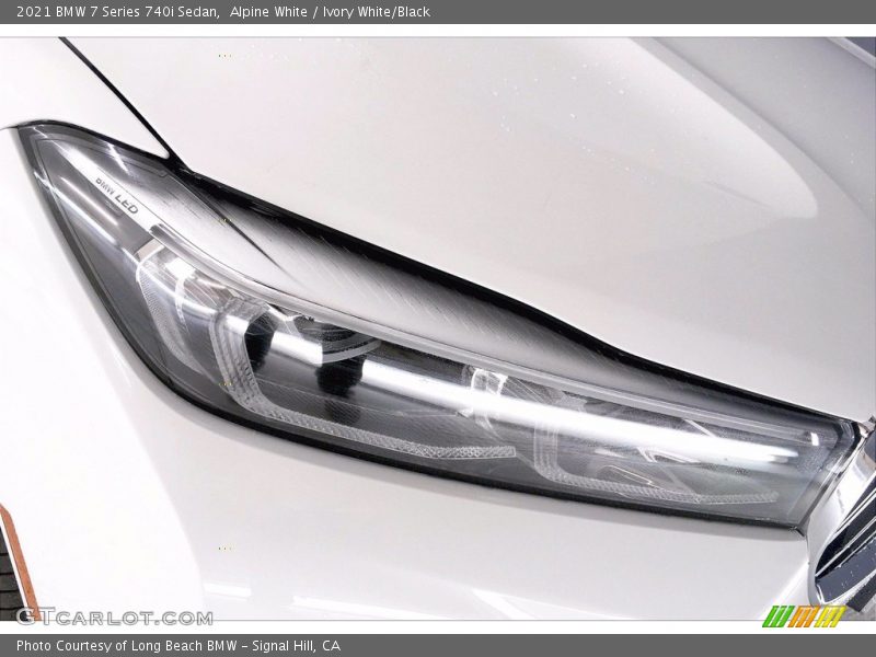 Alpine White / Ivory White/Black 2021 BMW 7 Series 740i Sedan