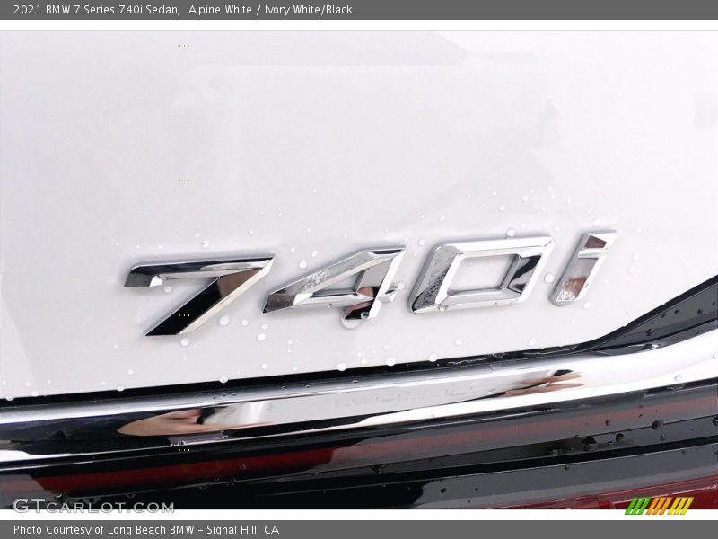 Alpine White / Ivory White/Black 2021 BMW 7 Series 740i Sedan