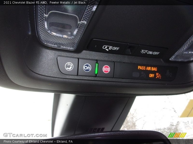 Pewter Metallic / Jet Black 2021 Chevrolet Blazer RS AWD