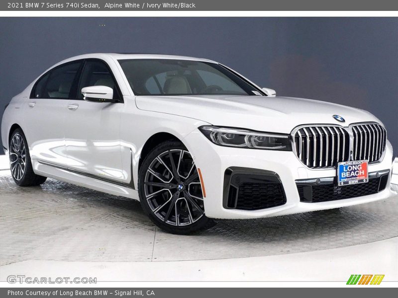 Alpine White / Ivory White/Black 2021 BMW 7 Series 740i Sedan
