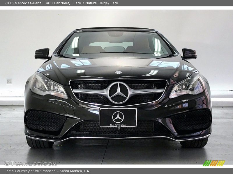 Black / Natural Beige/Black 2016 Mercedes-Benz E 400 Cabriolet