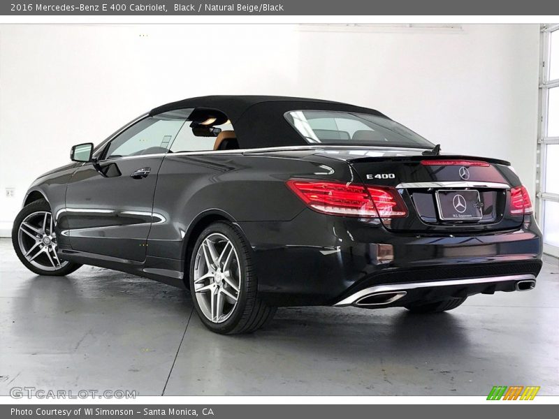 Black / Natural Beige/Black 2016 Mercedes-Benz E 400 Cabriolet