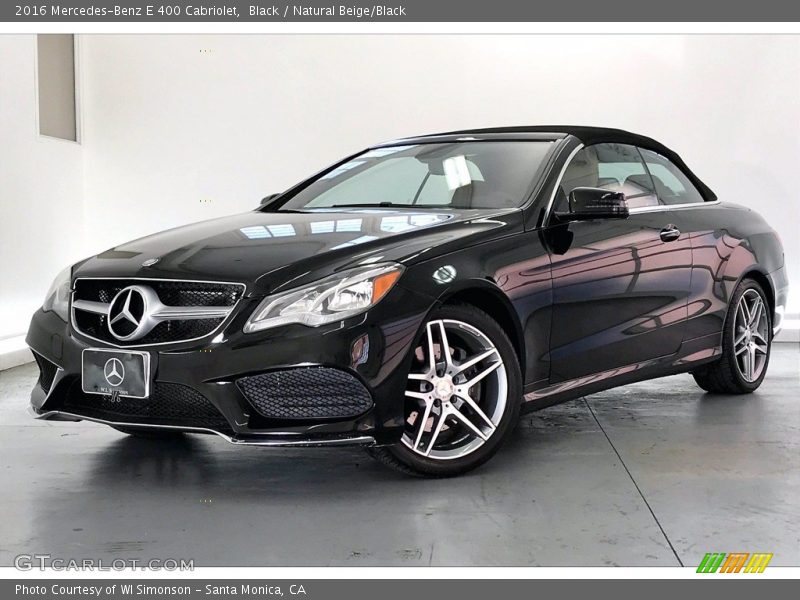 Black / Natural Beige/Black 2016 Mercedes-Benz E 400 Cabriolet