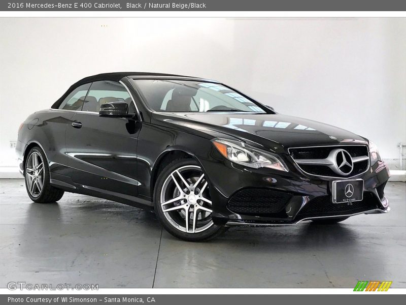 Black / Natural Beige/Black 2016 Mercedes-Benz E 400 Cabriolet