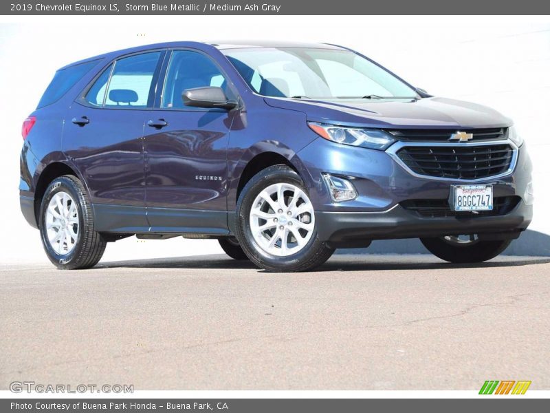 Storm Blue Metallic / Medium Ash Gray 2019 Chevrolet Equinox LS