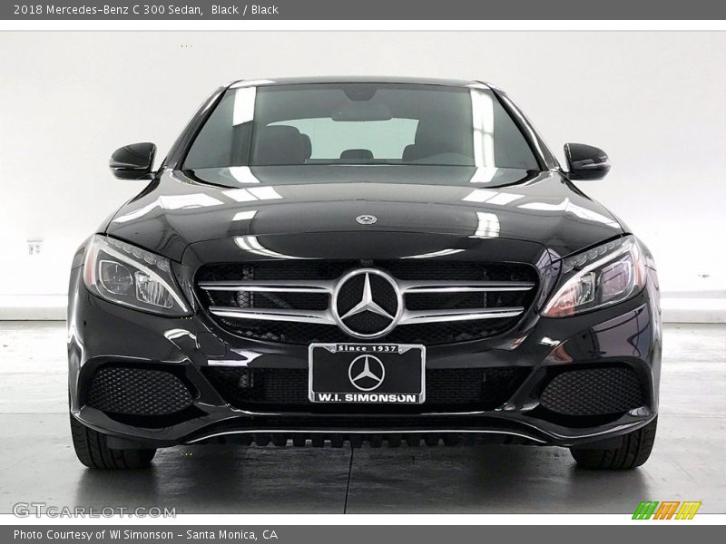 Black / Black 2018 Mercedes-Benz C 300 Sedan