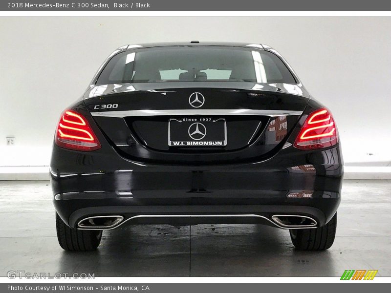 Black / Black 2018 Mercedes-Benz C 300 Sedan