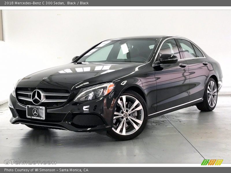 Black / Black 2018 Mercedes-Benz C 300 Sedan