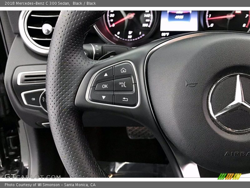 Black / Black 2018 Mercedes-Benz C 300 Sedan