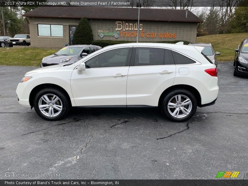 White Diamond Pearl / Parchment 2013 Acura RDX Technology AWD