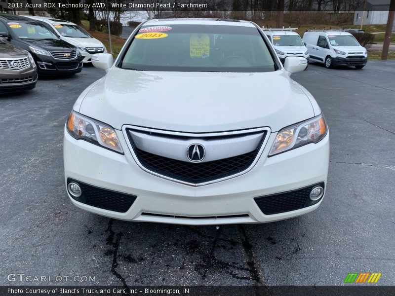 White Diamond Pearl / Parchment 2013 Acura RDX Technology AWD