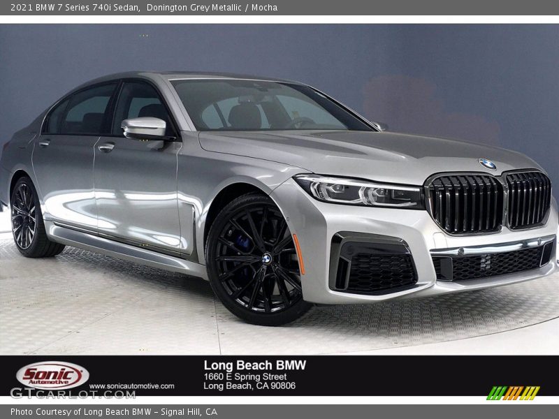 Donington Grey Metallic / Mocha 2021 BMW 7 Series 740i Sedan