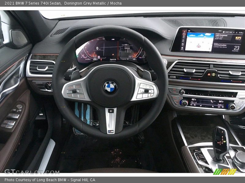 Donington Grey Metallic / Mocha 2021 BMW 7 Series 740i Sedan