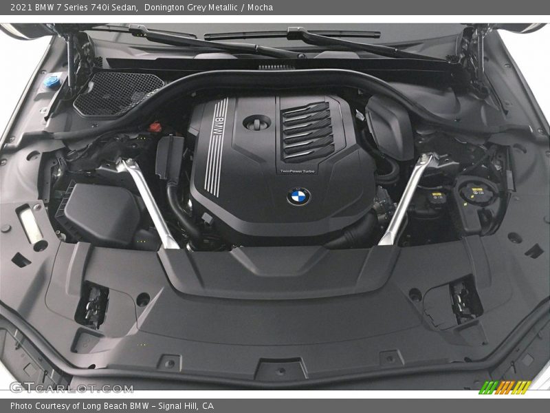 Donington Grey Metallic / Mocha 2021 BMW 7 Series 740i Sedan