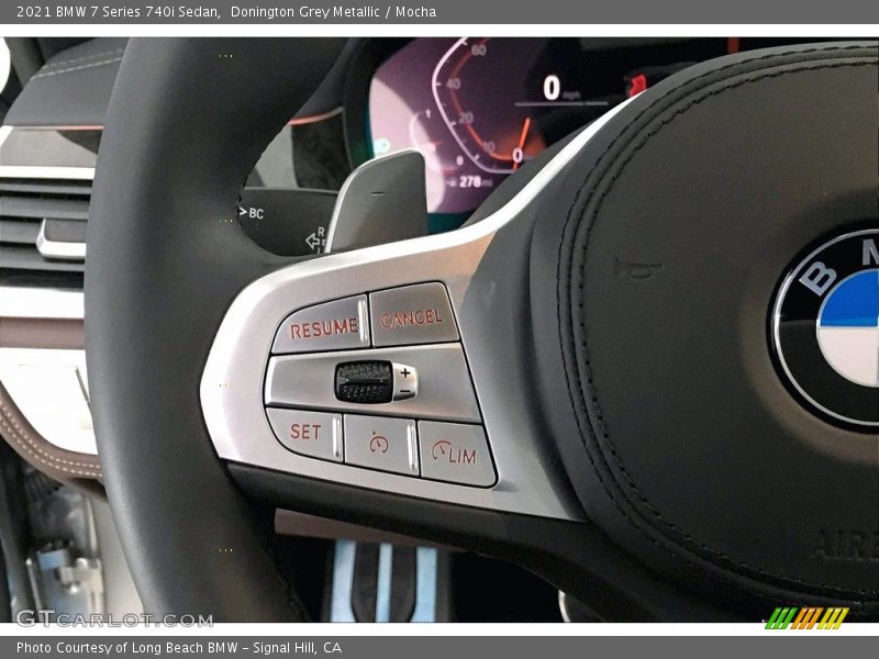 Donington Grey Metallic / Mocha 2021 BMW 7 Series 740i Sedan