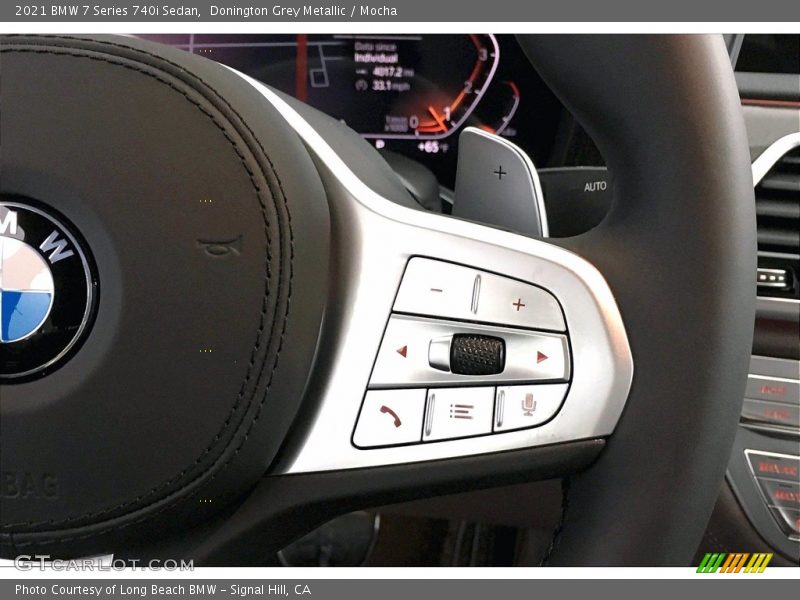 Donington Grey Metallic / Mocha 2021 BMW 7 Series 740i Sedan