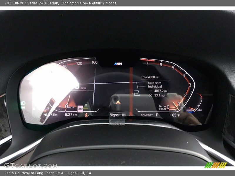 Donington Grey Metallic / Mocha 2021 BMW 7 Series 740i Sedan