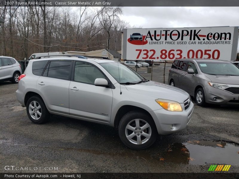Classic Silver Metallic / Ash Gray 2007 Toyota RAV4 Limited