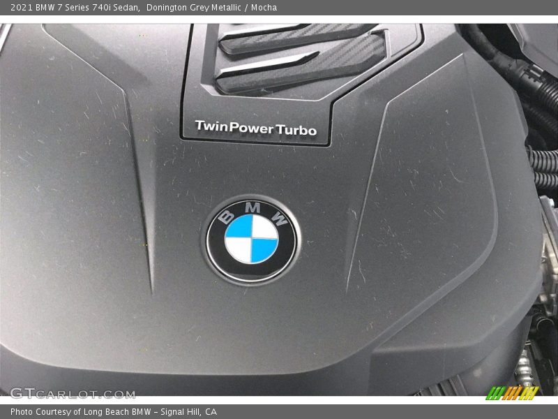 Donington Grey Metallic / Mocha 2021 BMW 7 Series 740i Sedan