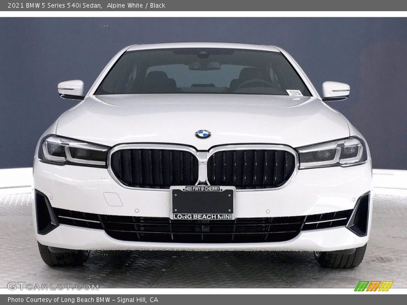 Alpine White / Black 2021 BMW 5 Series 540i Sedan