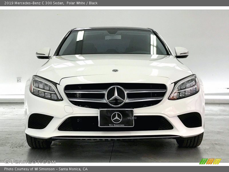 Polar White / Black 2019 Mercedes-Benz C 300 Sedan