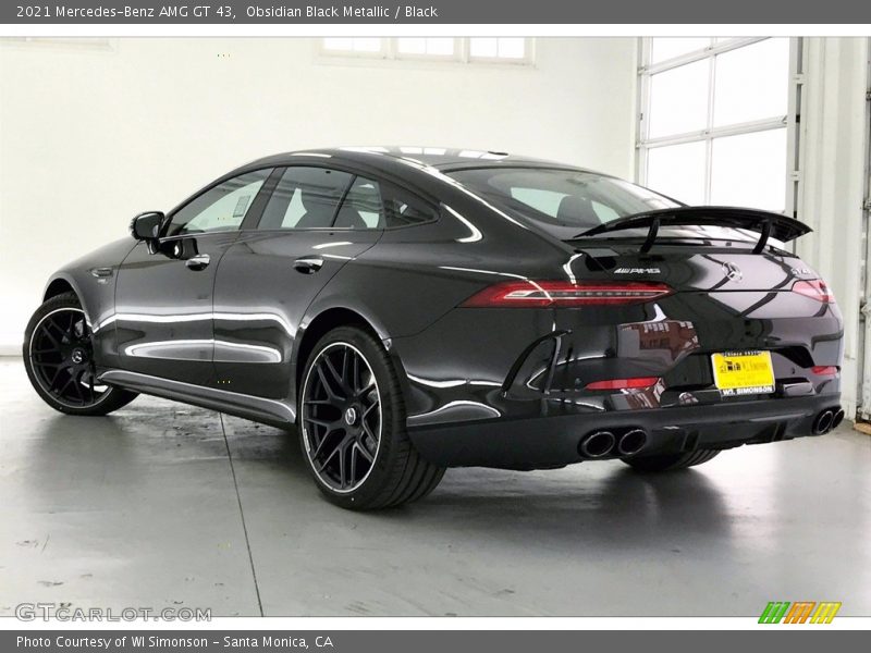 Obsidian Black Metallic / Black 2021 Mercedes-Benz AMG GT 43