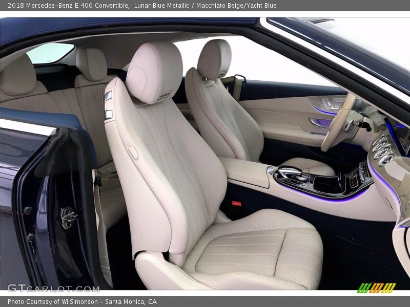 Lunar Blue Metallic / Macchiato Beige/Yacht Blue 2018 Mercedes-Benz E 400 Convertible