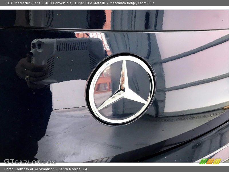 Lunar Blue Metallic / Macchiato Beige/Yacht Blue 2018 Mercedes-Benz E 400 Convertible