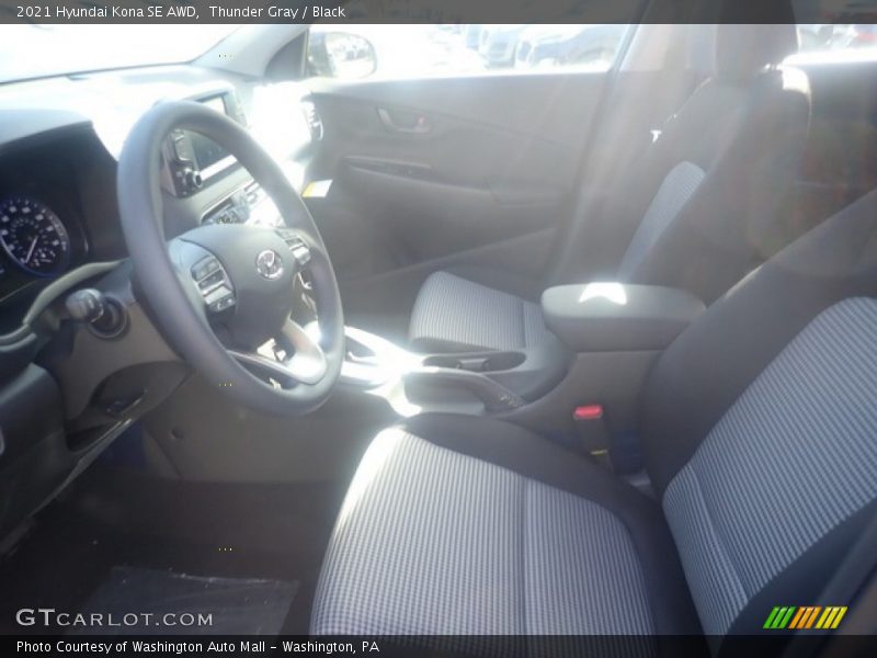 Thunder Gray / Black 2021 Hyundai Kona SE AWD