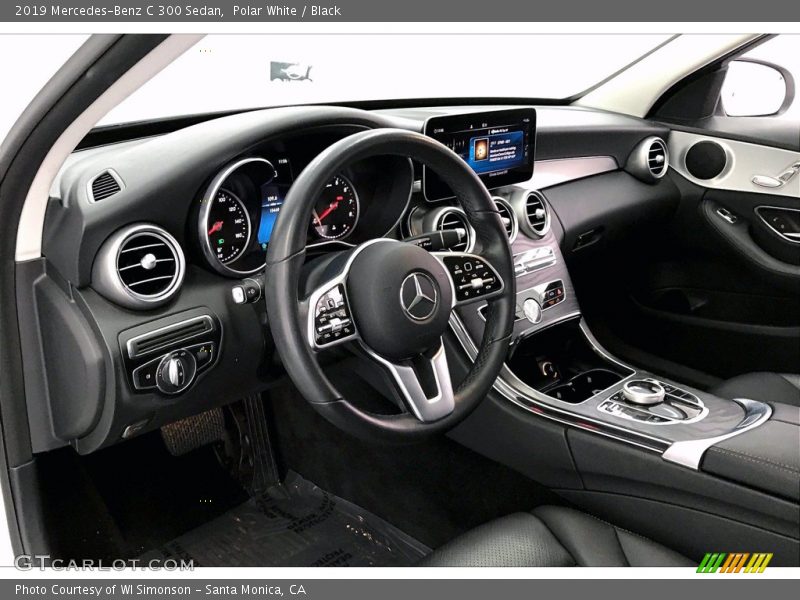 Polar White / Black 2019 Mercedes-Benz C 300 Sedan
