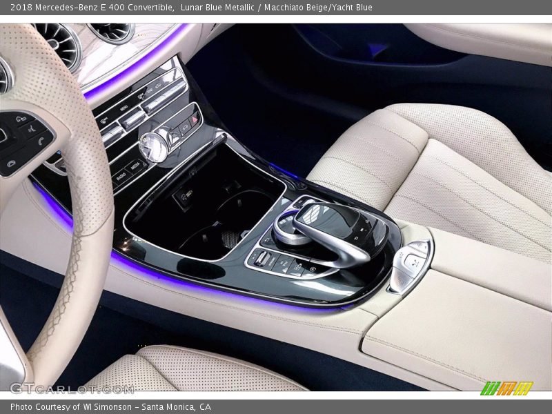 Lunar Blue Metallic / Macchiato Beige/Yacht Blue 2018 Mercedes-Benz E 400 Convertible