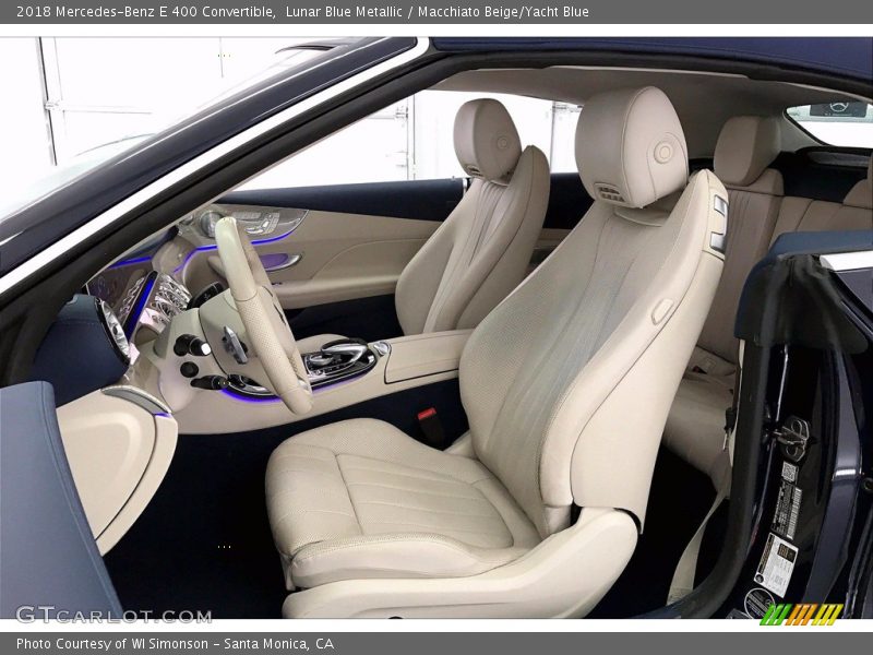 Lunar Blue Metallic / Macchiato Beige/Yacht Blue 2018 Mercedes-Benz E 400 Convertible